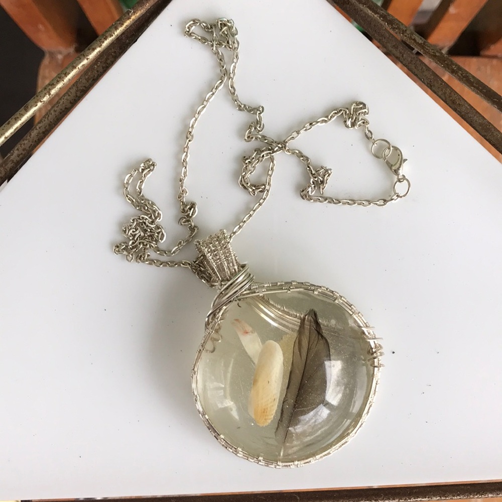 Custom artist made nautical themed necklace